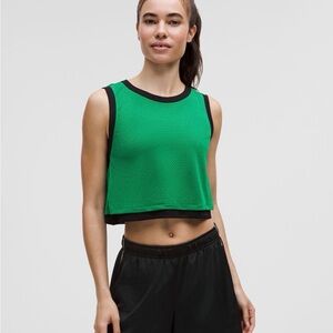 Lululemon Black and Green Athletic Tank